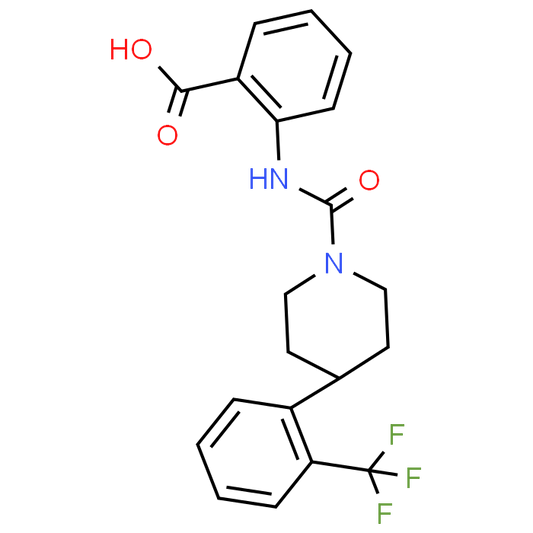 2-(4-(2-(Trifluoromethyl)phenyl)piperidine-1-carboxamido)benzoic acid