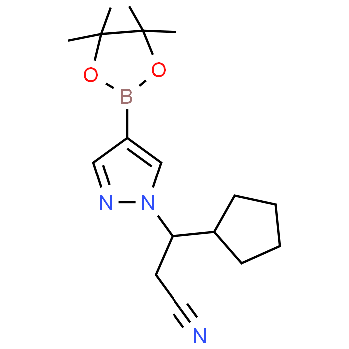 3-Cyclopentyl-3-(4-(4,4,5,5-tetramethyl-1,3,2-dioxaborolan-2-yl)-1H-pyrazol-1-yl)propanenitrile