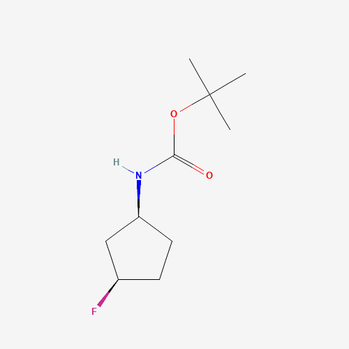 tert-Butyl N-[(1S,3R)-rel-3-fluorocyclopentyl]carbamate