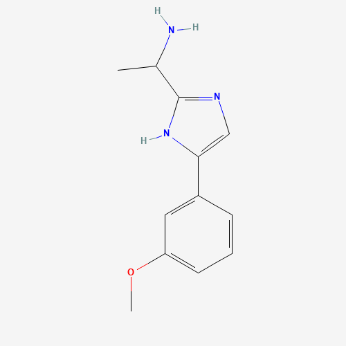 1-(5-(3-Methoxyphenyl)-1H-imidazol-2-yl)ethan-1-amine