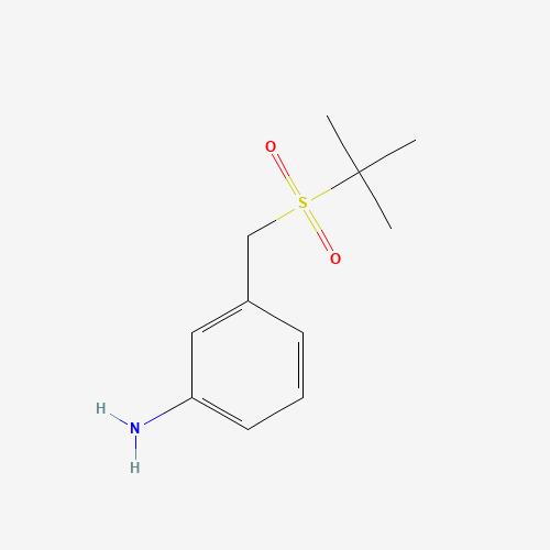 3-[(2-Methylpropane-2-sulfonyl)methyl]aniline