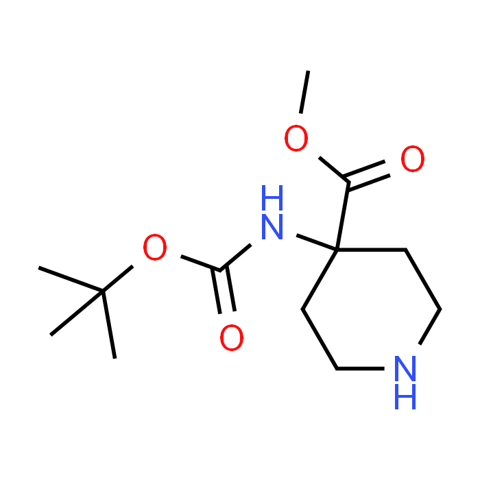 Methyl 4-((tert-butoxycarbonyl)amino)piperidine-4-carboxylate