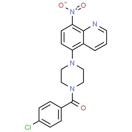 (4-Chlorophenyl)(4-(8-nitroquinolin-5-yl)piperazin-1-yl)methanone