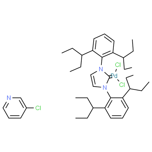 Dichloro[1,3-bis(2,6-Di-3-pentylphenyl)imidazol-2-ylidene](3-chloropyridyl)palladium(II)