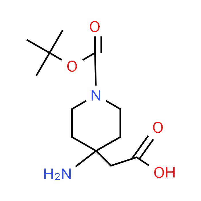 2-(4-Amino-1-(tert-butoxycarbonyl)piperidin-4-yl)acetic acid
