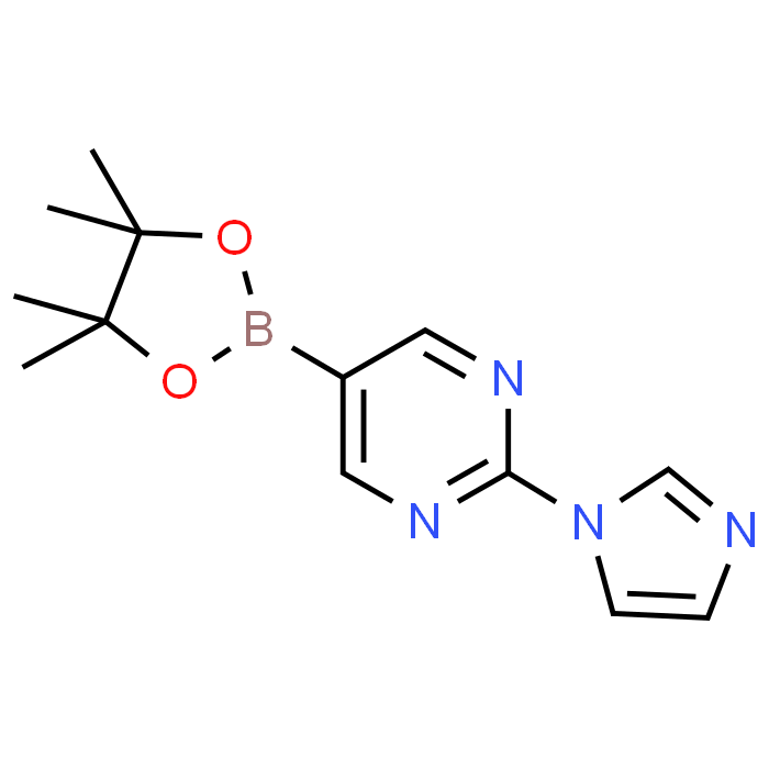 2-(1H-Imidazol-1-yl)-5-(4,4,5,5-tetramethyl-1,3,2-dioxaborolan-2-yl)pyrimidine