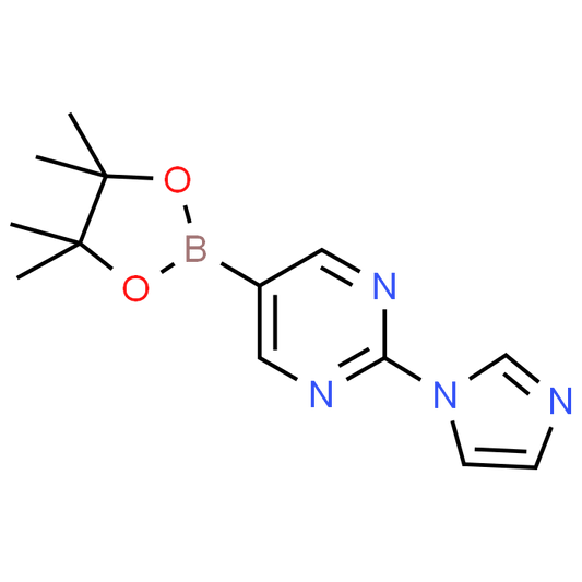 2-(1H-Imidazol-1-yl)-5-(4,4,5,5-tetramethyl-1,3,2-dioxaborolan-2-yl)pyrimidine