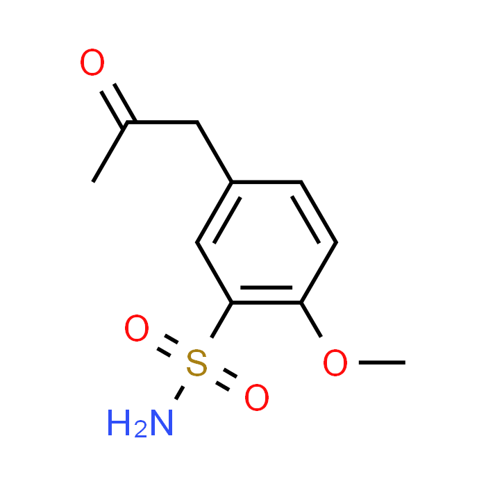 2-Methoxy-5-(2-oxopropyl)benzenesulfonamide