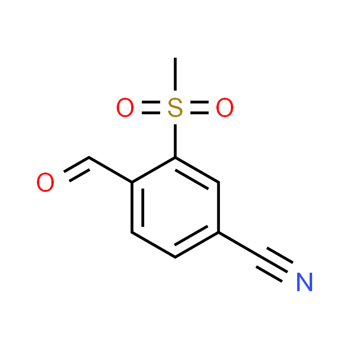 4-Formyl-3-(methylsulfonyl)benzonitrile