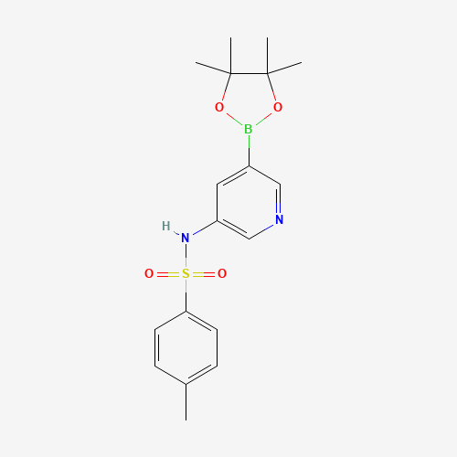 4-Methyl-N-(5-(4,4,5,5-tetramethyl-1,3,2-dioxaborolan-2-yl)pyridin-3-yl)benzenesulfonamide