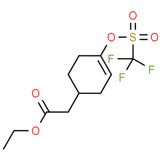 Ethyl 2-(4-(trifluoromethylsulfonyloxy)cyclohex-3-enyl)acetate