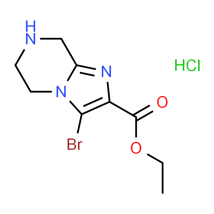 Ethyl 3-bromo-5,6,7,8-tetrahydroimidazo[1,2-a]pyrazine-2-carboxylate hydrochloride