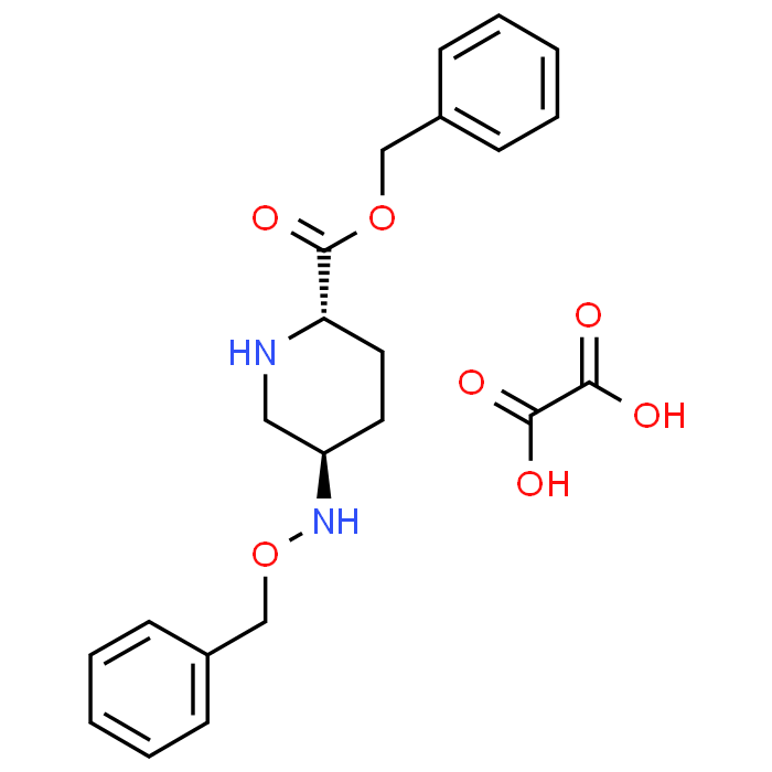 (2S,5R)-Benzyl 5-((benzyloxy)amino)piperidine-2-carboxylate oxalate