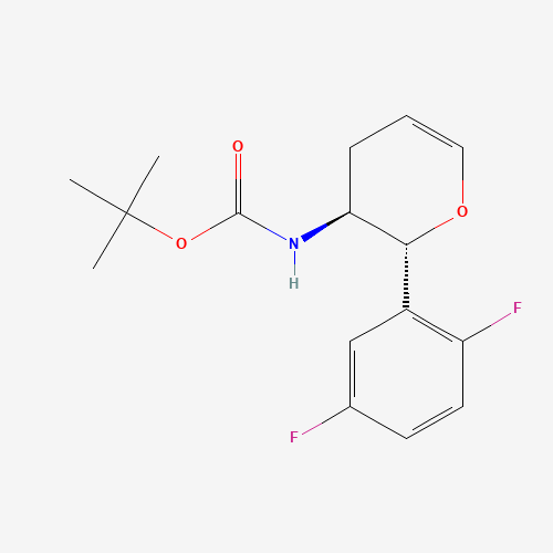 tert-Butyl ((2R,3S)-2-(2,5-difluorophenyl)-3,4-dihydro-2H-pyran-3-yl)carbamate