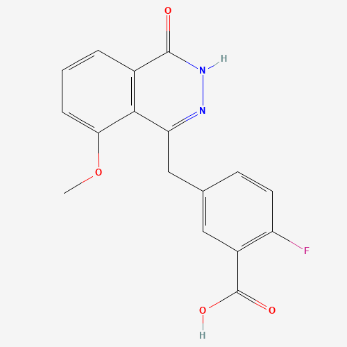 2-Fluoro-5-((8-methoxy-4-oxo-3,4-dihydrophthalazin-1-yl)methyl)benzoic acid