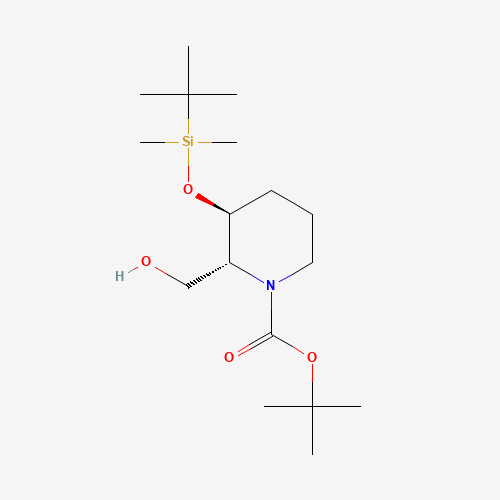 (2R,3S)-tert-Butyl 3-((tert-butyldimethylsilyl)oxy)-2-(hydroxymethyl)piperidine-1-carboxylate