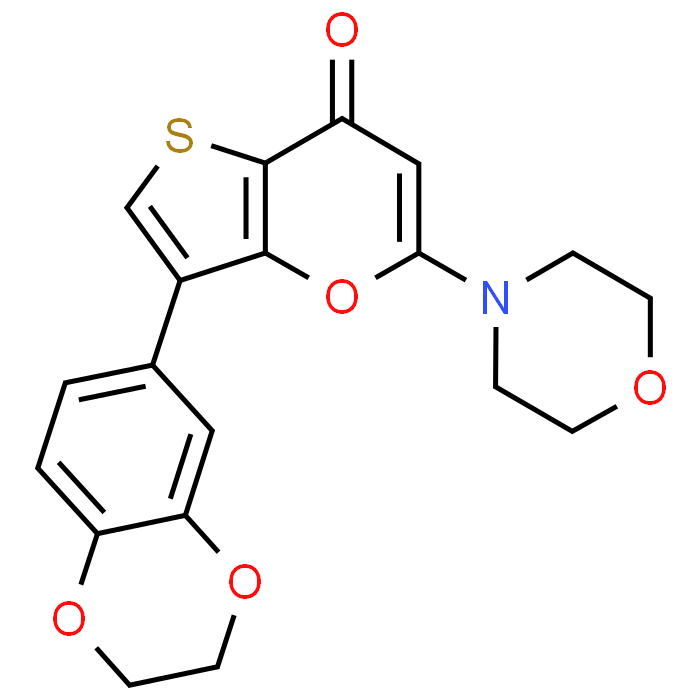 3-(2,3-Dihydrobenzo[b][1,4]dioxin-6-yl)-5-morpholino-7H-thieno[3,2-b]pyran-7-one