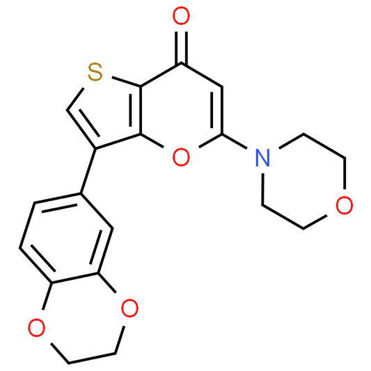 3-(2,3-Dihydrobenzo[b][1,4]dioxin-6-yl)-5-morpholino-7H-thieno[3,2-b]pyran-7-one