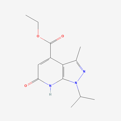 Ethyl 1-isopropyl-3-methyl-6-oxo-6,7-dihydro-1H-pyrazolo[3,4-b]pyridine-4-carboxylate