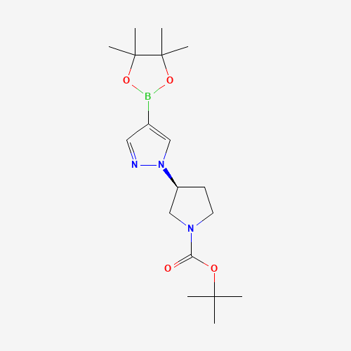 (S)-tert-Butyl 3-(4-(4,4,5,5-tetramethyl-1,3,2-dioxaborolan-2-yl)-1H-pyrazol-1-yl)pyrrolidine-1-carboxylate