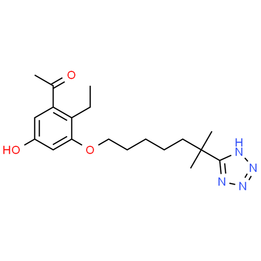1-(5-Ethyl-2-hydroxy-4-((6-methyl-6-(2H-tetrazol-5-yl)heptyl)oxy)phenyl)ethan-1-one