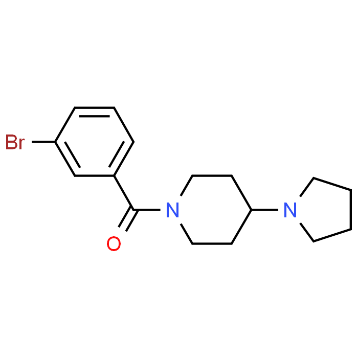 (3-Bromophenyl)(4-(pyrrolidin-1-yl)piperidin-1-yl)methanone