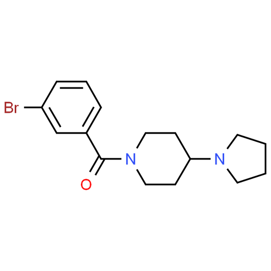 (3-Bromophenyl)(4-(pyrrolidin-1-yl)piperidin-1-yl)methanone