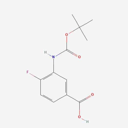3-((tert-Butoxycarbonyl)amino)-4-fluorobenzoic acid