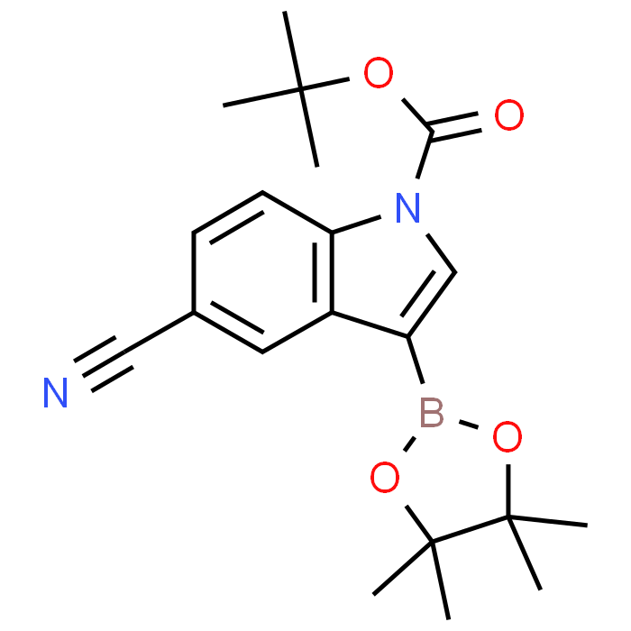 tert-Butyl 5-cyano-3-(4,4,5,5-tetramethyl-1,3,2-dioxaborolan-2-yl)-1H-indole-1-carboxylate