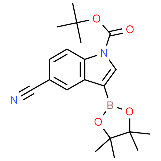 tert-Butyl 5-cyano-3-(4,4,5,5-tetramethyl-1,3,2-dioxaborolan-2-yl)-1H-indole-1-carboxylate