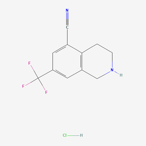 7-(Trifluoromethyl)-1,2,3,4-tetrahydroisoquinoline-5-carbonitrile hydrochloride