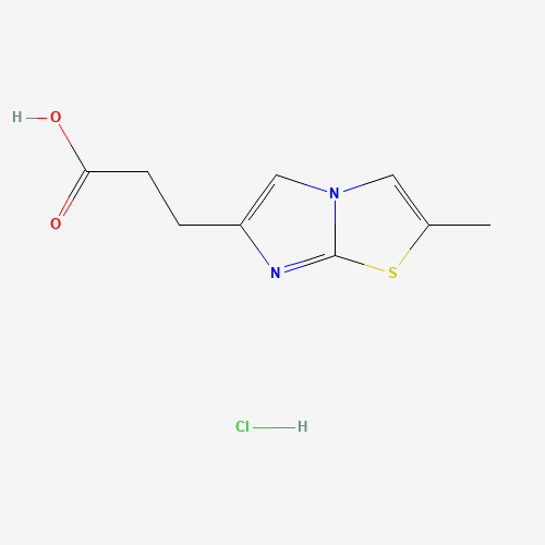 3-(2-Methylimidazo[2,1-b]thiazol-6-yl)propanoic acid hydrochloride
