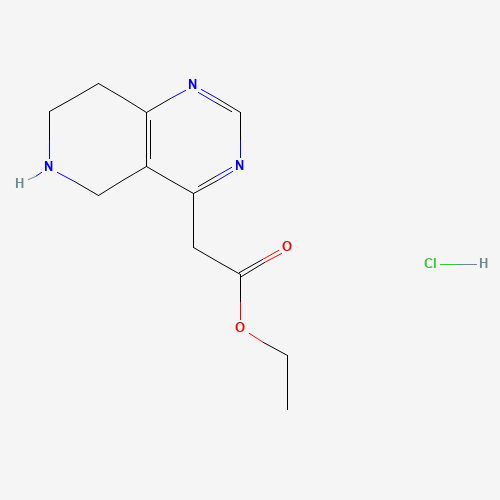 Ethyl 2-(5,6,7,8-tetrahydropyrido[4,3-d]pyrimidin-4-yl)acetate hydrochloride
