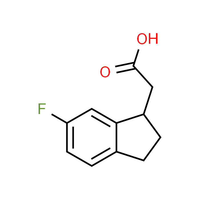 2-(6-Fluoro-2,3-dihydro-1H-inden-1-yl)acetic acid