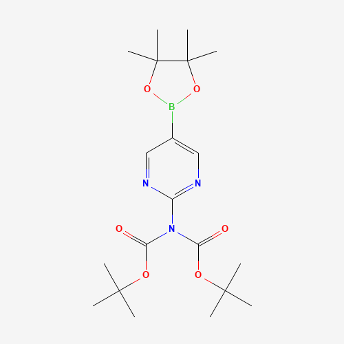 tert-Butyl (tert-butoxycarbonyl)(5-(4,4,5,5-tetramethyl-1,3,2-dioxaborolan-2-yl)pyrimidin-2-yl)carbamate