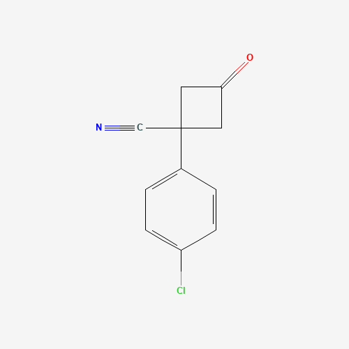 1-(4-Chlorophenyl)-3-oxocyclobutane-1-carbonitrile