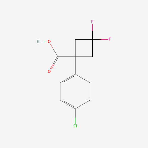1-(4-Chlorophenyl)-3,3-difluorocyclobutane-1-carboxylic acid