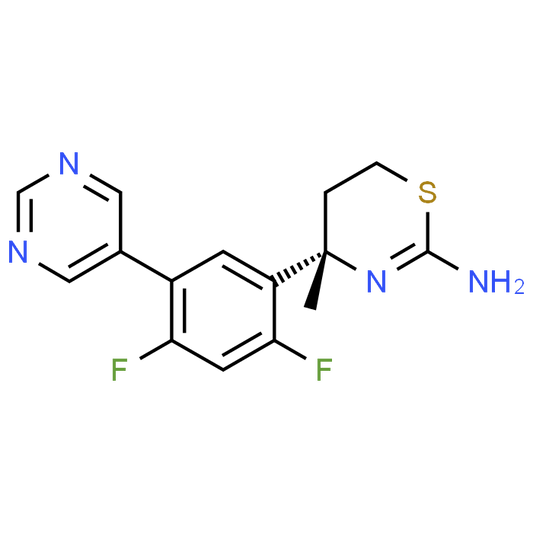 (S)-4-(2,4-Difluoro-5-(pyrimidin-5-yl)phenyl)-4-methyl-5,6-dihydro-4H-1,3-thiazin-2-amine