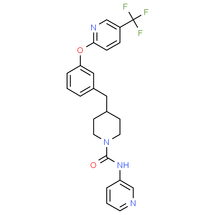 N-(Pyridin-3-yl)-4-(3-((5-(trifluoromethyl)pyridin-2-yl)oxy)benzyl)piperidine-1-carboxamide