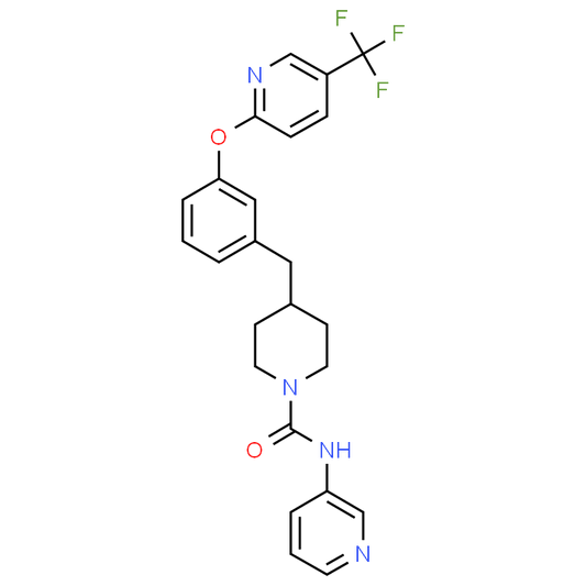 N-(Pyridin-3-yl)-4-(3-((5-(trifluoromethyl)pyridin-2-yl)oxy)benzyl)piperidine-1-carboxamide