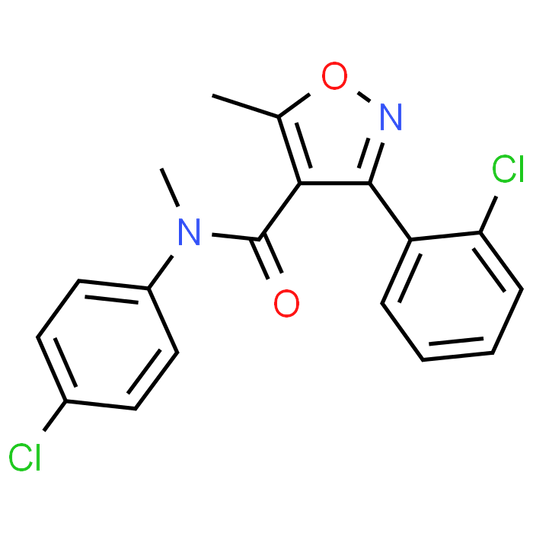 3-(2-Chlorophenyl)-N-(4-chlorophenyl)-N,5-dimethylisoxazole-4-carboxamide