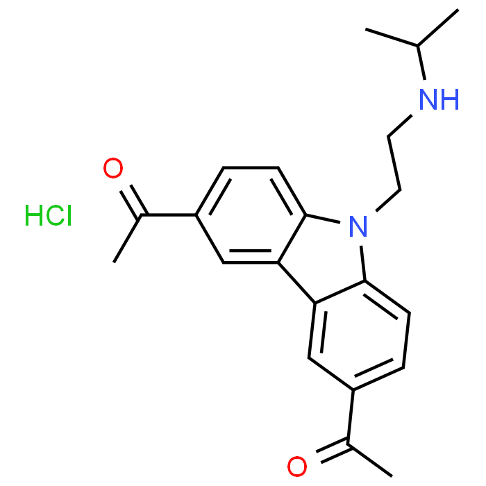 1,1'-(9-(2-(Isopropylamino)ethyl)-9H-carbazole-3,6-diyl)diethanone hydrochloride