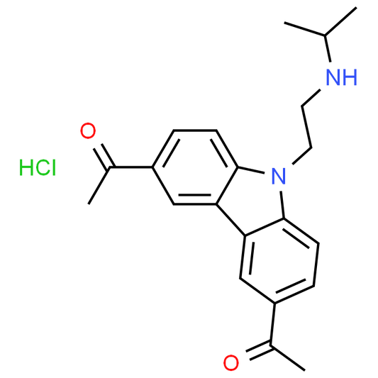 1,1'-(9-(2-(Isopropylamino)ethyl)-9H-carbazole-3,6-diyl)diethanone hydrochloride
