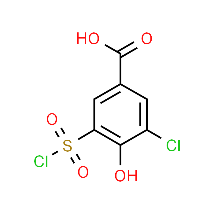 3-Chloro-5-(chlorosulfonyl)-4-hydroxybenzoic acid