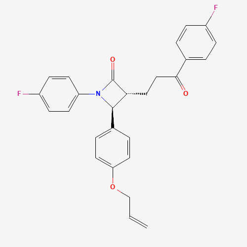 (3R,4S)-4-(4-(allyloxy)phenyl)-1-(4-fluorophenyl)-3-(3-(4-fluorophenyl)-3-oxopropyl)azetidin-2-one