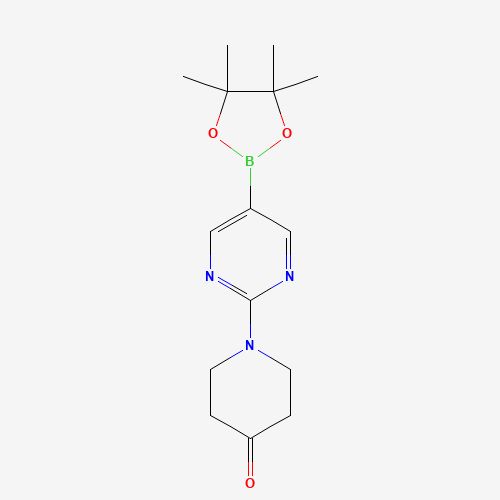 1-(5-(4,4,5,5-Tetramethyl-1,3,2-dioxaborolan-2-yl)pyrimidin-2-yl)piperidin-4-one