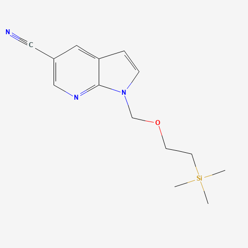 1-((2-(Trimethylsilyl)ethoxy)methyl)-1H-pyrrolo[2,3-b]pyridine-5-carbonitrile