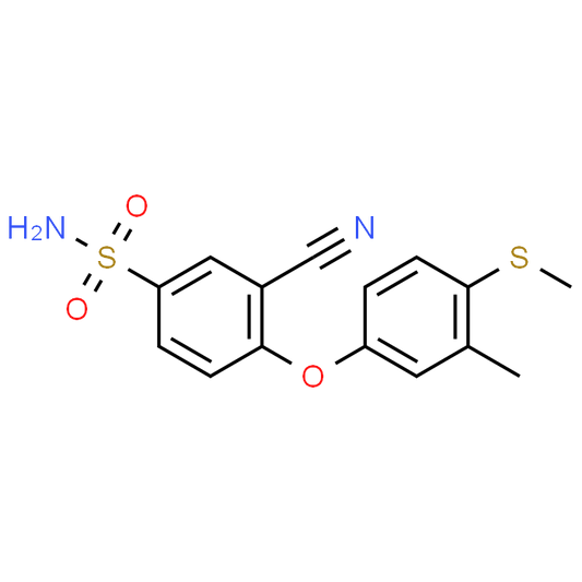 3-Cyano-4-(3-methyl-4-(methylthio)phenoxy)benzenesulfonamide