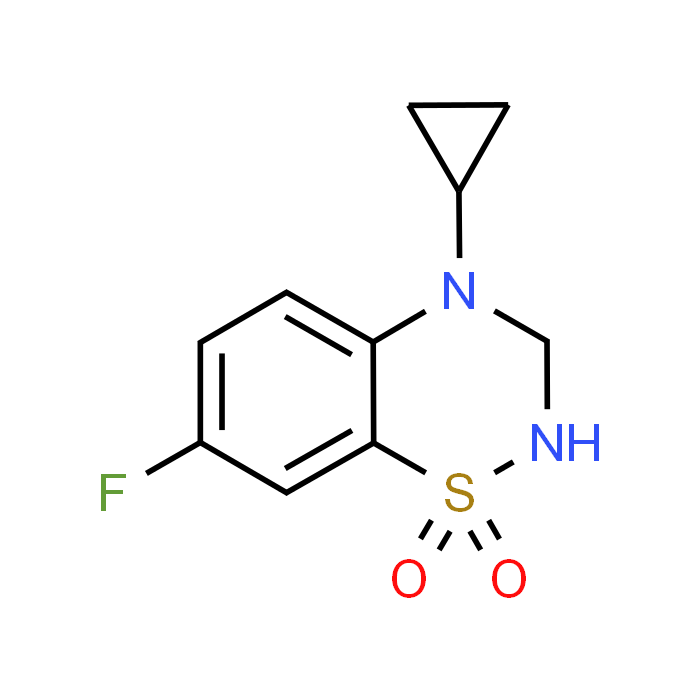 4-Cyclopropyl-7-fluoro-3,4-dihydro-2H-benzo[e][1,2,4]thiadiazine 1,1-dioxide