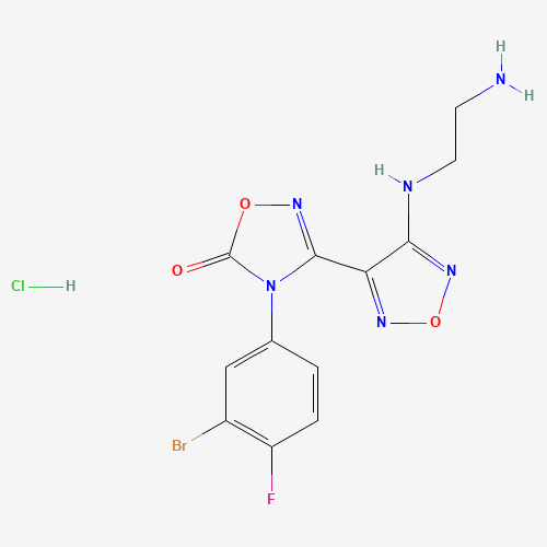 3-(4-((2-Aminoethyl)amino)-1,2,5-oxadiazol-3-yl)-4-(3-bromo-4-fluorophenyl)-1,2,4-oxadiazol-5(4H)-one hydrochloride